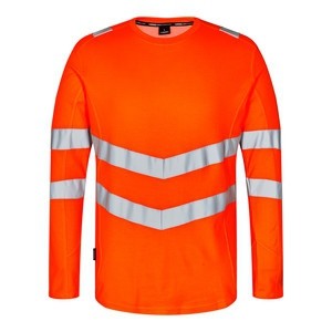 Safety T-shirt L/S Fb. Orange, Gr. 2XL
