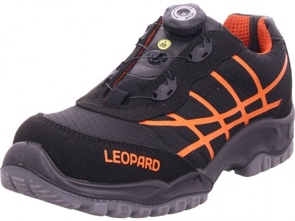 ESD Sicherheitshalbschuh S1 schwarz/orange Gr. 43