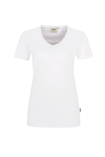 Damen-V-Shirt Performance Fb. Weiß, Gr. 2XL
