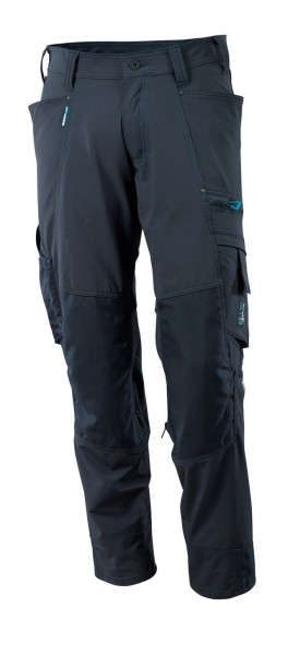 Hose mit Knietaschen, Stretch, leicht Hose Fb. schwarzblau Gr. 76C42